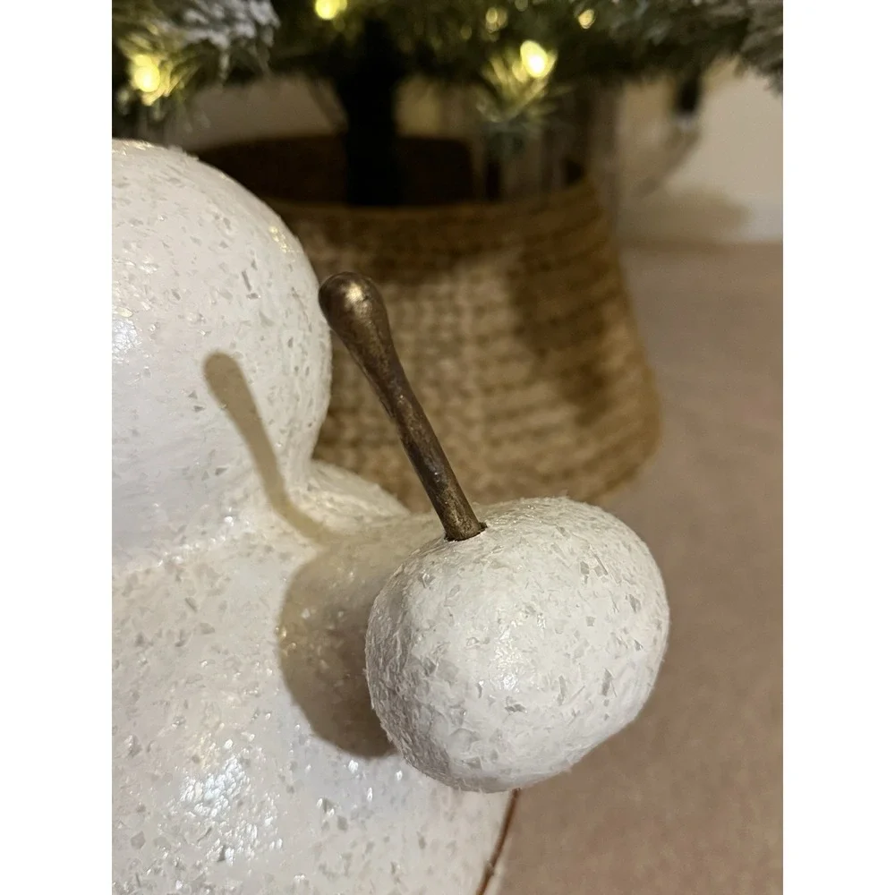 Vintage Bethany Lowe Designe Snowman With Drum/Sticks Papier Mache 15